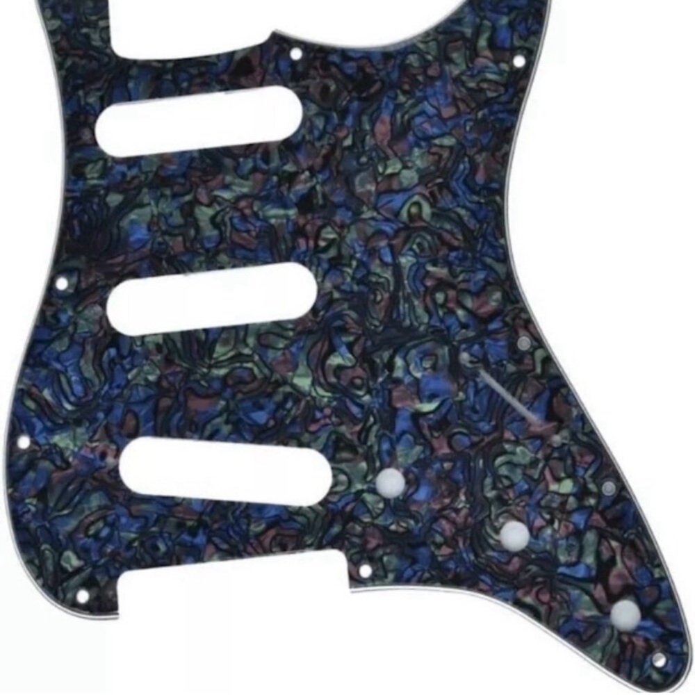 KAISH 11 Hole ST/Strat Style HSS Pickguard with ST
Back Plate Tremolo Trem Cover